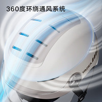 雅迪3C认证电动车头盔摩托车四季通用半盔 防晒防雾双镜 0感天窗 男女通用电瓶车头盔 白色