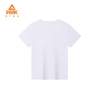 匹克（PEAK）儿童夏季套装运动服童装速干男童短袖T恤短裤运动套装两件套 大白 130