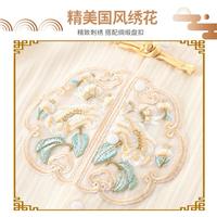 新中式婴儿连体新生儿无骨哈衣宝宝刺绣爬服可爱洋气长袖空调服
