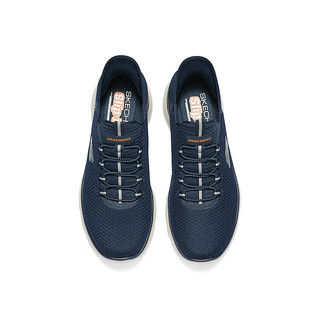 斯凯奇（Skechers）男鞋Silp ins闪穿鞋户外运动休闲鞋网面鞋健步鞋232457 海军蓝色/NVY 42.5