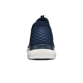 斯凯奇（Skechers）男鞋Silp ins闪穿鞋户外运动休闲鞋网面鞋健步鞋232457 海军蓝色/NVY 42.5