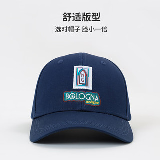 Navigare意大利小帆船字母刺绣鸭舌帽纯棉时尚潮流帽子3339103507 蓝 均码 海军蓝