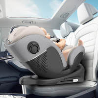 贝婴适 beingse 德国儿童安全座椅0-12岁汽车用婴儿宝宝车载坐椅可躺i-Size认证 高雅灰