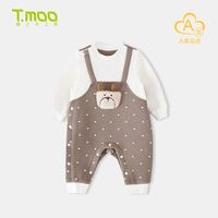 藤之木工房 连身衣宝宝假两件哈衣婴儿秋冬季哈衣保暖婴儿爬爬服