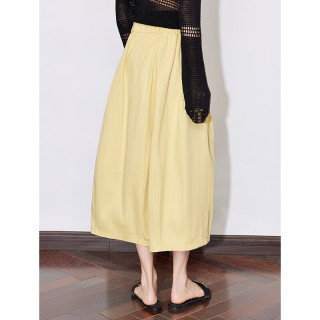 初语 黄玫瑰半身裙 纯棉裙子