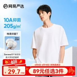 网易严选 200g重磅 纯棉T恤（多色可选）
