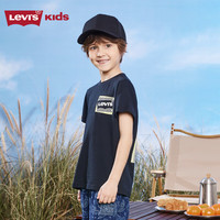 Levi's 李维斯童装男童纯棉短袖T恤夏新款儿童立体印花图案上衣潮   【建议身高110-116cm】