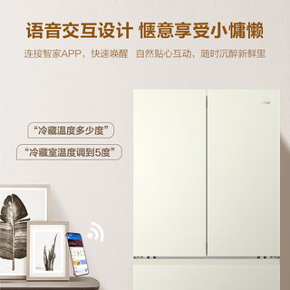 海尔 BCD-463WGLFD45Y9U1 超薄零距离自由嵌入式 法式多开门冰箱 463L