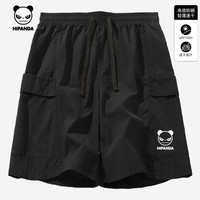 HI PANDA你好熊猫潮牌速干工装短裤男生2025夏季潮流凉感宽松透气五分裤男