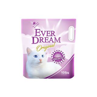 蓝梦（EVER DREAM）天然钠基矿砂低尘活性炭去异味强吸水膨润土猫砂桶装 猫砂紫袋4.55kg（无嘴）
