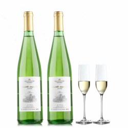 【省108元】葡萄酒_帕罗图酒庄 雷司令半甜型白葡萄酒 750ml*2瓶+香槟杯*2多少钱-什么值得买