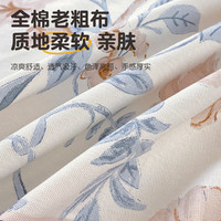 无印良品凉感老粗布纯棉床笠单件全棉床单加厚三件套夏季A类床盖