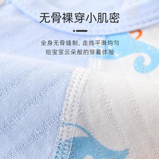 连体衣婴儿夏季薄款新生儿衣服开衫男女宝宝哈衣爬服纯棉透气夏装