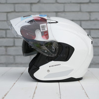 OGK KABUTO EXCEED 3/4盔 摩托车头盔 颜色分类：珍珠白 尺码：L