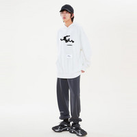 美特斯邦威休闲裤男秋季运动潮流直筒裤子男舒适休闲 H款-影黑-男款 XL 男180女170