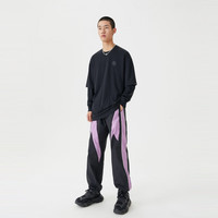 美特斯邦威休闲裤男秋季运动潮流直筒裤子男舒适休闲 H款-影黑-男款 M 男170女160