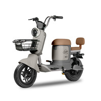 宝岛新国标电动自行车N16 锂电池续航80公里代步电瓶车出勤畅享 【裸车款自行配电池】