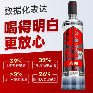  光良 纯粮食 浓香型白酒  箱装