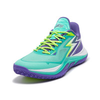 361°男鞋运动鞋春季LIGHT UP极燃1.0耐磨实战训练篮球鞋 玉石绿/紫外光色 43 （9.5）