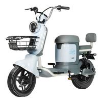 宝岛新国标电动自行车N16 48V24AH锂电池续航80公里代步电瓶车出勤畅享 奶油白/48V24AH超威锂电