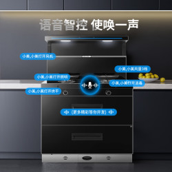 美大 消毒柜集成灶家用燃气灶语音+挥手智控下排式爆炒抽油烟机Z9-A天然气JJZT-901S
