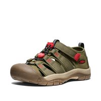 KEEN 儿童 Newport H2 闭趾水凉鞋, 马提尼橄榄/乌拉橙