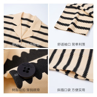 猫人睡衣女100%纯棉睡裙女士夏季短袖开衫连衣裙少女流行家居服 【100%纯棉】款式四 2XL 【140-160斤】