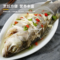 渔吻 新鲜海鲈鱼3条装鲜活冷冻七星深海鲈鱼花鲈鱼生鲜鱼类鱼礼盒端午 海鲈鱼2斤/条*2(超值划算)