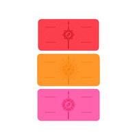 liforme瑜伽垫女初学者天然橡胶土豪垫便携式迷你垫吸汗防滑运动垫支撑垫 迷你版红色 4mm厚度