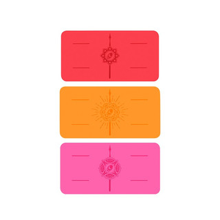 liforme瑜伽垫女初学者天然橡胶土豪垫便携式迷你垫吸汗防滑运动垫支撑垫 迷你版灰色 4mm厚度