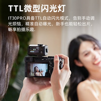 神牛（Godox）iT30Pro触屏闪光灯小型热靴接口机顶闪光灯小方块便捷外拍摄影人像数码微单 【黑色索尼版】