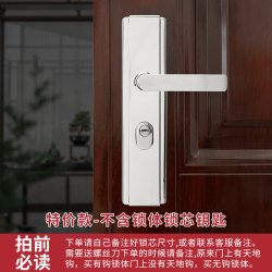 建泰 jantier 建泰 不锈钢防盗门锁 家用通用型门把手 240*24 不锈钢 特价款