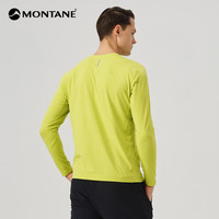 MONTANE盟泰恩APOLLOS系列男款速干T恤户外防晒吸湿透气抑菌排汗舒适徒步 青柠色（长袖款） S