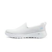 斯凯奇(Skechers)女鞋休闲一脚蹬健步鞋户外运动鞋时尚单鞋网面鞋 白色/浅蓝色/WLB 40