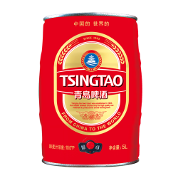 青岛啤酒 经典礼盒装 10°P 桶装啤酒 5L/桶