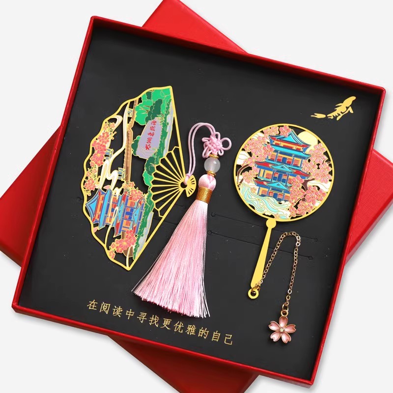 无锡景点鼋头渚金属书签东林书院南长街创意设计纪念品旅游