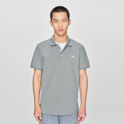 Lee 防晒凉感刺绣Logo 石灰色 男士POLO衫