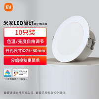 米家 MIJIA 小米LED筒灯10只装调光无极小爱智能控制嵌入式筒灯具