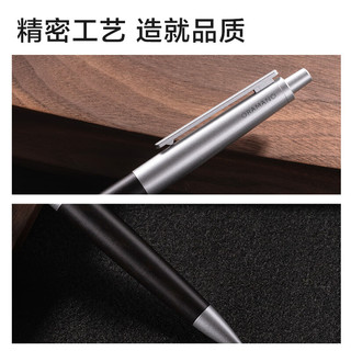 得力（deli）高端臻顺滑按动中性笔 1.0mm子弹头金属笔杆商务木纹签字笔 胡歌同款礼盒装 单支装A9Pro-10 【胡歌同款】升级按动款1.0mm