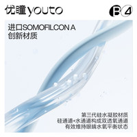 优瞳隐形眼镜日抛硅水凝胶熹雨0感空气片10片近视透明非月抛 150度