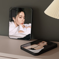 一面墙水晶相框摆台洗照片做成小摆件高级感结婚写真相片打印加相册 两宫格-玫瑰金 12寸（20*30cm）