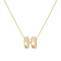 珍宝银楼 小众设计字母项链女高级感轻奢颈链锁骨链2025款首饰毛衣链