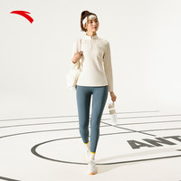 安踏抗菌长T丨半拉链长袖女春夏跑步套头衫内搭瑜伽运动上衣 XS