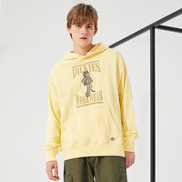 dickies 卫衣 男女款小老虎印花连帽套头上衣 DK010124 浅蕉黄 XL