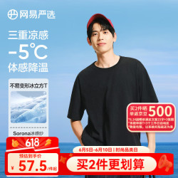 网易严选 男士三重凉感冰立方棉短袖T恤 10136252636691