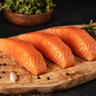 美威 Marine Harvest冷冻挪威三文鱼块600g 大西洋鲑 需熟食（独立包装去皮去骨去刺）