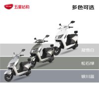 五星钻豹 电动车72V32AH电动摩托车1200W大功率长续航外卖车两轮成人男女式电瓶车 X5凝雪白