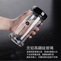 希诺单层玻璃杯男女士办公室水杯便携泡茶杯子6005/6006/6007/6008 465ML经典款6007