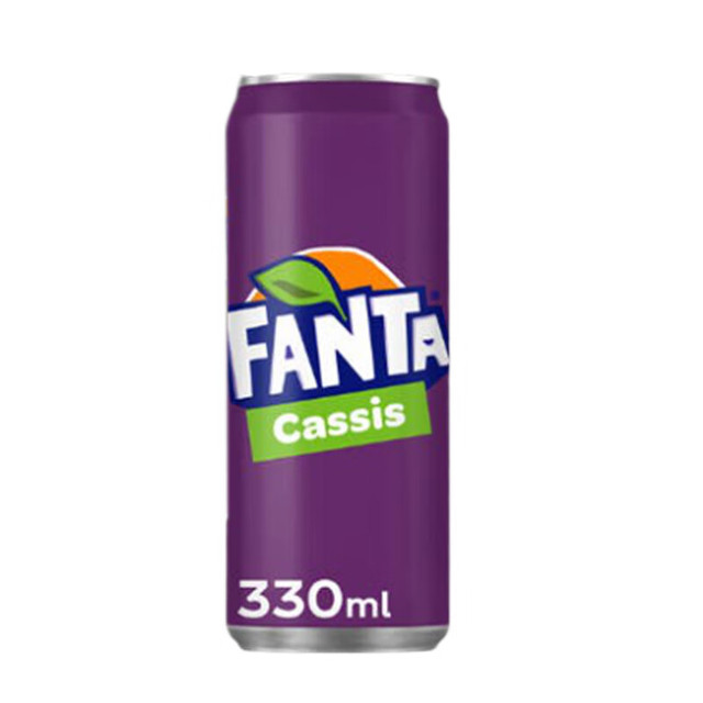 Fanta 芬达 荷兰进口经典黑加仑口味摩登罐330ml*24罐
