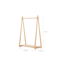 梵几 FNJI 咿芽衣架 儿童衣帽架 白枫木本色